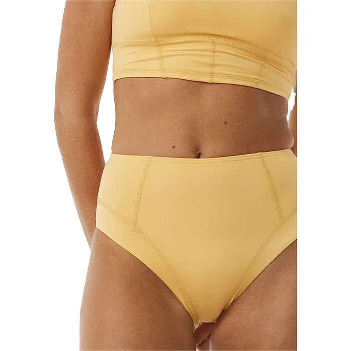 2024 Rip Curl Womens Mirage Ultimate High Cheeky Bikini Bottom 0B2WSW - Orange